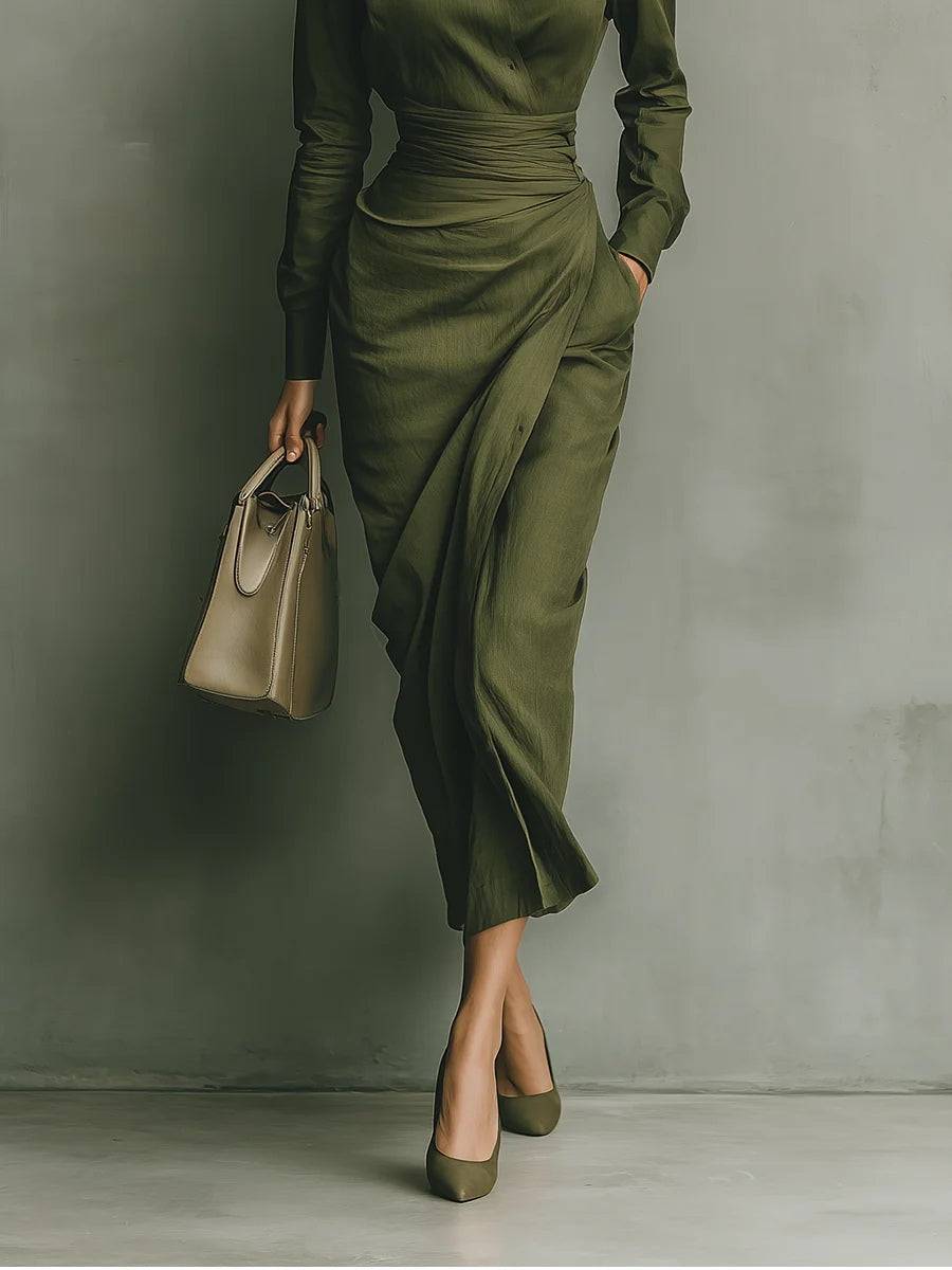 ORLEANS | VESTIDO ARMY MAXI DRESS