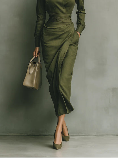 ORLEANS | VESTIDO ARMY MAXI DRESS