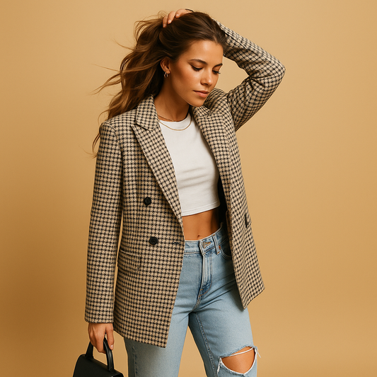 CARMELA | BLAZER DE CUADROS