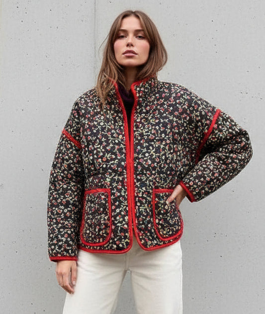 CHAQUETA ACOLCHADA VINTAGE CHERRY