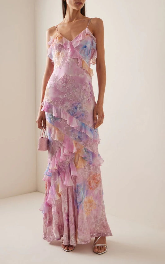 RACHEL | VESTIDO LUNGO ROMANTICO