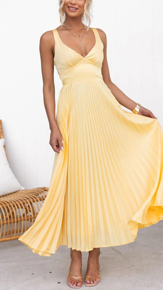 ALVA | VESTIDO MIDI CON ESCOTE