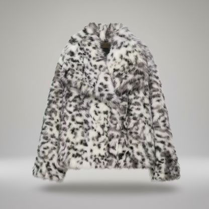 SNOW LEOPARD| CHAQUETA DE PELO ESTAMPADO LEOPARDO