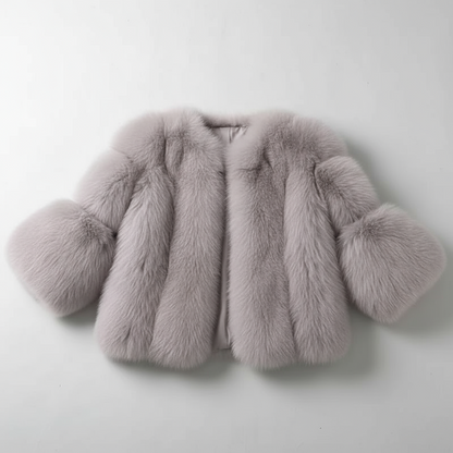ROSÉ LUX | ABRIGO CHAQUETA DE PELO PREMIUM