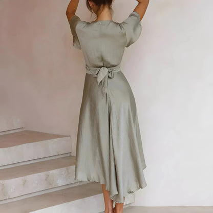 LINA | VESTIDO MIDI CON NUDO