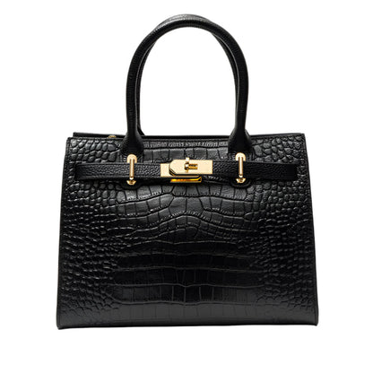 NOOR | BOLSO NEGRO DE PIEL CUERO