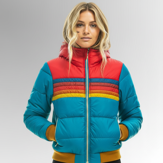 ALLEGRA | ABRIGO PLUMAS MULTICOLOR